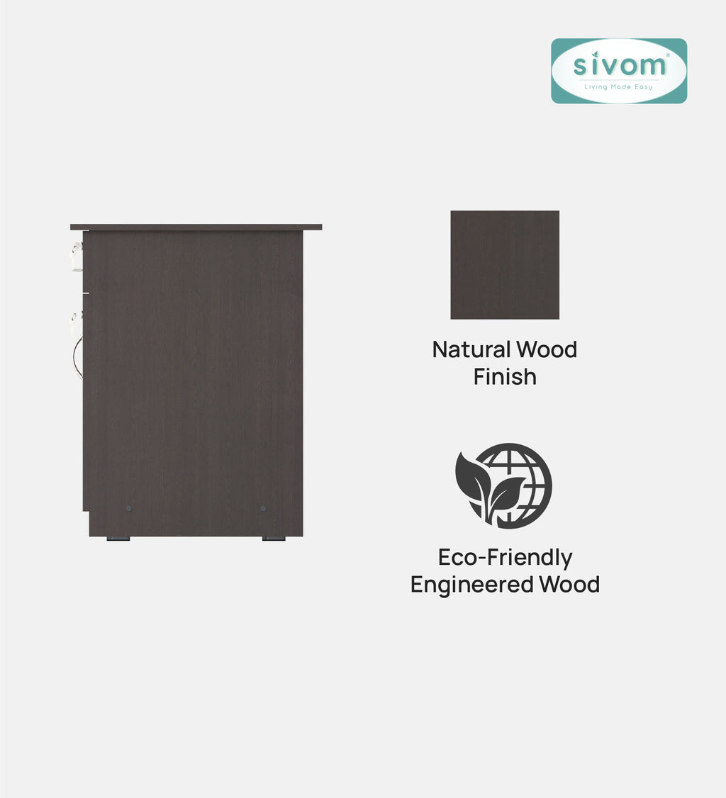 Sivom SIVOM RUBICON Multipurpose Study/Home/Office Table Engineered Wood Study Table for Modern Homes | Elegant Design & Premium Finish (Copy) (Copy) (Copy) (Copy) (Copy)