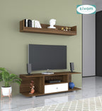 Sivom furniture SIVOM Samyang Multipurpose TV Unit fits upto 43 inch with Storage Engineered Wood TV Entertainment Unit for Modern Homes | Elegant Design & Premium Finish