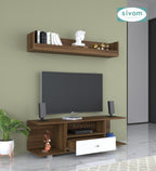 Sivom furniture SIVOM Samyang Multipurpose TV Unit fits upto 43 inch with Storage Engineered Wood TV Entertainment Unit for Modern Homes | Elegant Design & Premium Finish