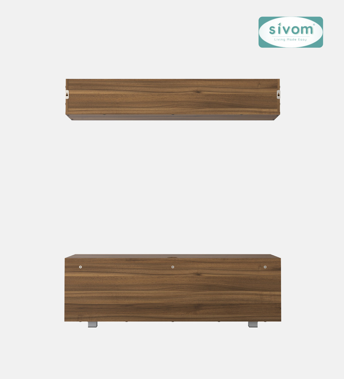 Sivom furniture SIVOM Samyang Multipurpose TV Unit fits upto 43 inch with Storage Engineered Wood TV Entertainment Unit for Modern Homes | Elegant Design & Premium Finish