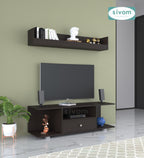 Sivom furniture SIVOM Samyang Multipurpose TV Unit fits upto 43 inch with Storage Engineered Wood TV Entertainment Unit for Modern Homes | Elegant Design & Premium Finish