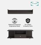 Sivom furniture SIVOM Samyang Multipurpose TV Unit fits upto 43 inch with Storage Engineered Wood TV Entertainment Unit for Modern Homes | Elegant Design & Premium Finish