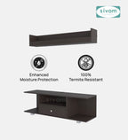 Sivom furniture SIVOM Samyang Multipurpose TV Unit fits upto 43 inch with Storage Engineered Wood TV Entertainment Unit for Modern Homes | Elegant Design & Premium Finish