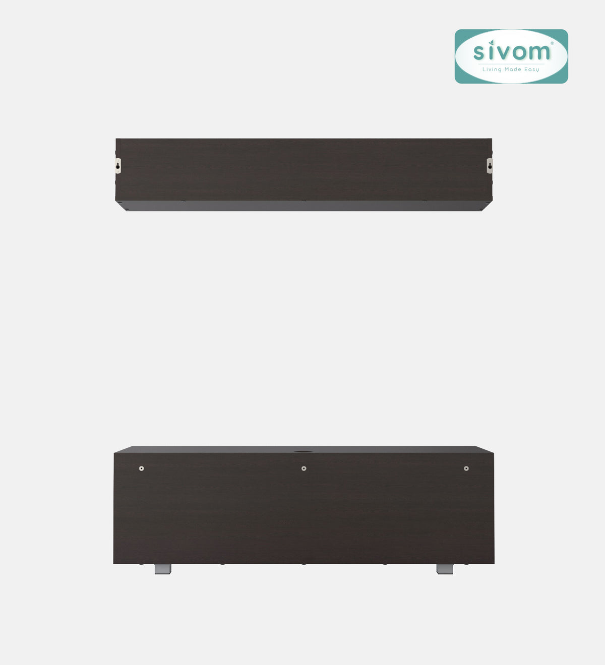 Sivom furniture SIVOM Samyang Multipurpose TV Unit fits upto 43 inch with Storage Engineered Wood TV Entertainment Unit for Modern Homes | Elegant Design & Premium Finish