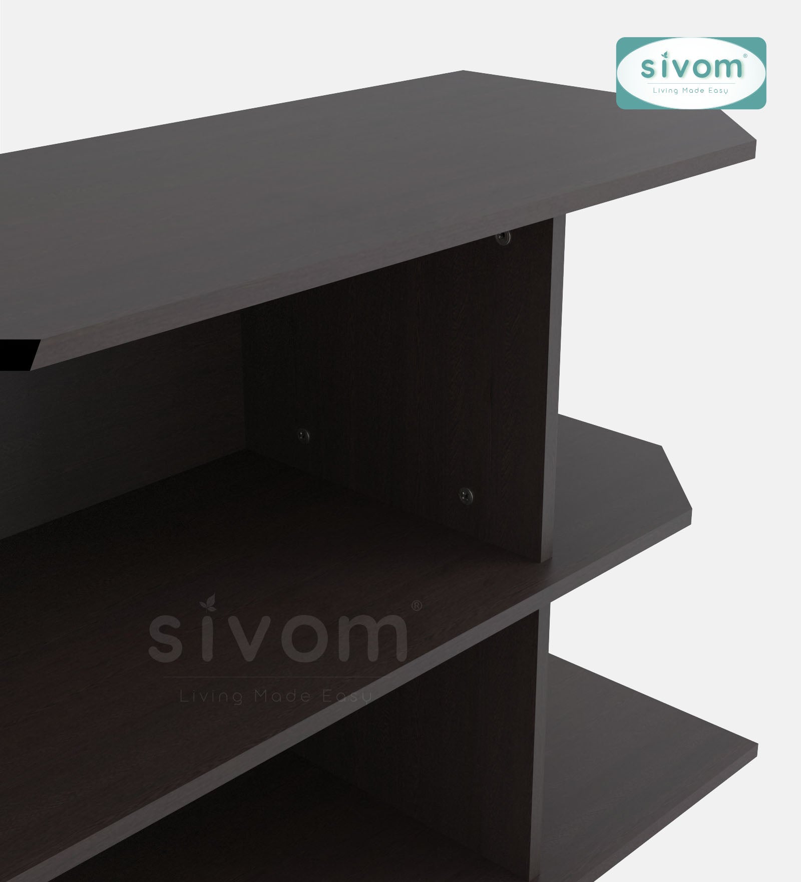 SIVOM Savan Multipurpose TV Unit fits upto 43 inch with Storage Engineered Wood TV Entertainment Unit for Modern Homes | Elegant Design & Premium Finish