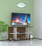 SIVOM Savan Multipurpose TV Unit fits upto 43 inch with Storage Engineered Wood TV Entertainment Unit for Modern Homes | Elegant Design & Premium Finish