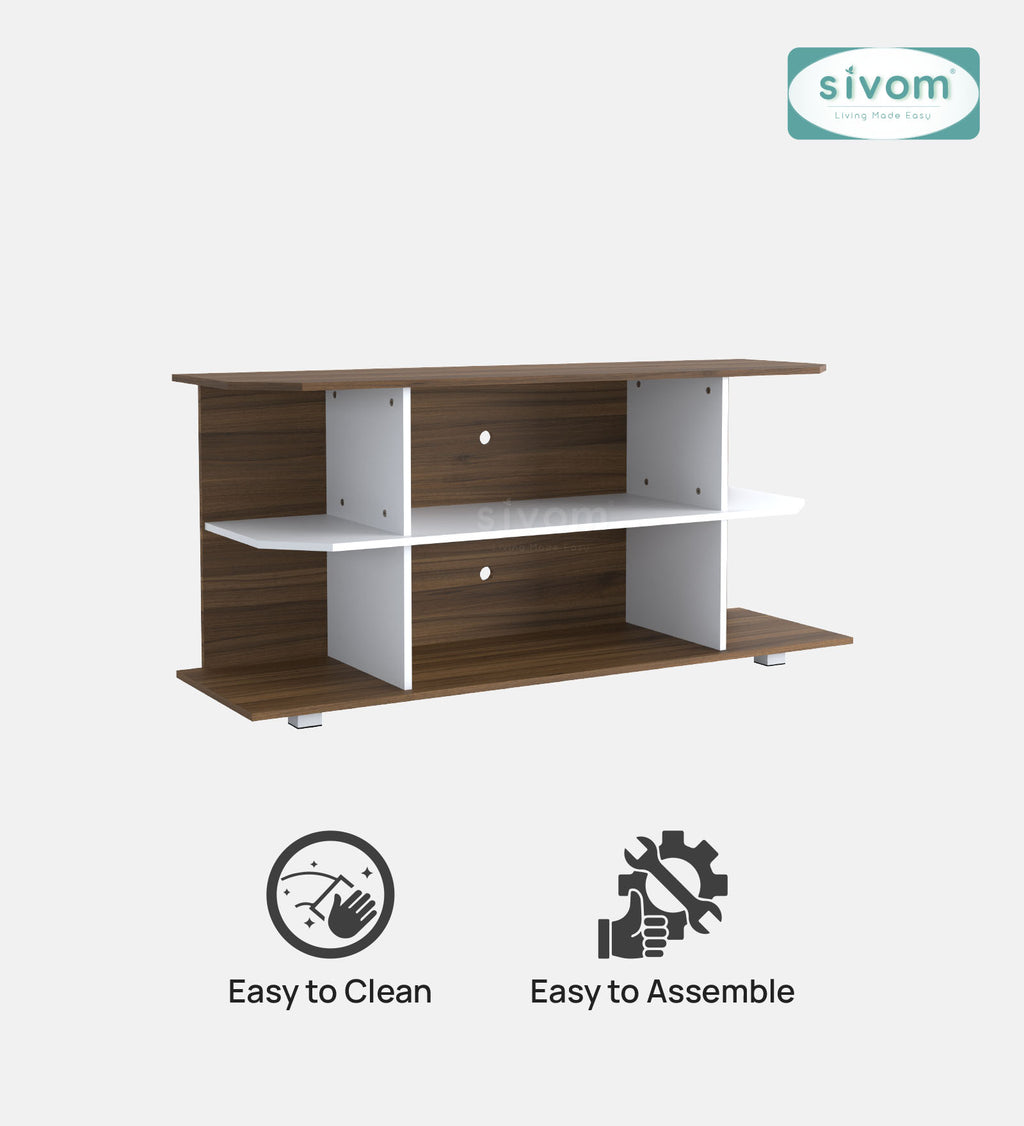 SIVOM Savan Multipurpose TV Unit fits upto 43 inch with Storage Engineered Wood TV Entertainment Unit for Modern Homes | Elegant Design & Premium Finish
