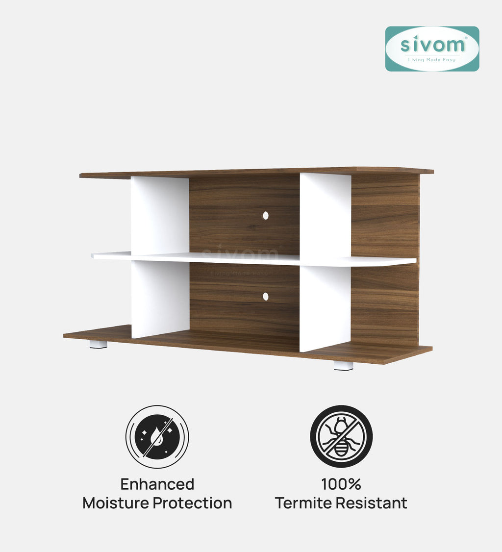 SIVOM Savan Multipurpose TV Unit fits upto 43 inch with Storage Engineered Wood TV Entertainment Unit for Modern Homes | Elegant Design & Premium Finish
