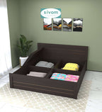 Sivom furniture SIVOM Scandi Bed with Storage Engineered Wood King Bed Engineered Wood King Bed (Delivery Condition - Knock Down)