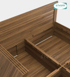 Sivom furniture SIVOM Scandi Bed with Storage Engineered Wood King Bed Engineered Wood King Bed (Delivery Condition - Knock Down)