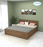 Sivom furniture SIVOM Scandi Bed with Storage Engineered Wood King Bed Engineered Wood King Bed (Delivery Condition - Knock Down)