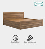 Sivom furniture SIVOM Scandi Bed with Storage Engineered Wood King Bed Engineered Wood King Bed (Delivery Condition - Knock Down)