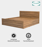 Sivom furniture SIVOM Scandi Bed with Storage Engineered Wood King Bed Engineered Wood King Bed (Delivery Condition - Knock Down)