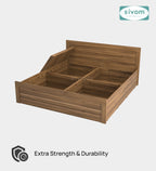 Sivom furniture SIVOM Scandi Bed with Storage Engineered Wood King Bed Engineered Wood King Bed (Delivery Condition - Knock Down)