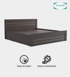 Sivom furniture SIVOM Scandi Bed with Storage Engineered Wood King Bed Engineered Wood King Bed (Delivery Condition - Knock Down)