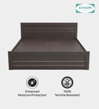 Sivom furniture SIVOM Scandi Bed with Storage Engineered Wood King Bed Engineered Wood King Bed (Delivery Condition - Knock Down)