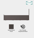 Sivom furniture SIVOM Scandi Bed with Storage Engineered Wood King Bed Engineered Wood King Bed (Delivery Condition - Knock Down)