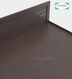 Sivom SIVOM Scandi Box Bed without Storage Engineered Wood King Bed for Modern Homes | Elegant Design & Premium Finish