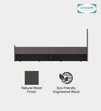 Sivom SIVOM Scandi Box Bed without Storage Engineered Wood King Bed for Modern Homes | Elegant Design & Premium Finish