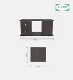 SIVOM Scarf Multipurpose Centre Table / Engineered Wood Coffee Table for Modern Homes | Elegant Design & Premium Finish