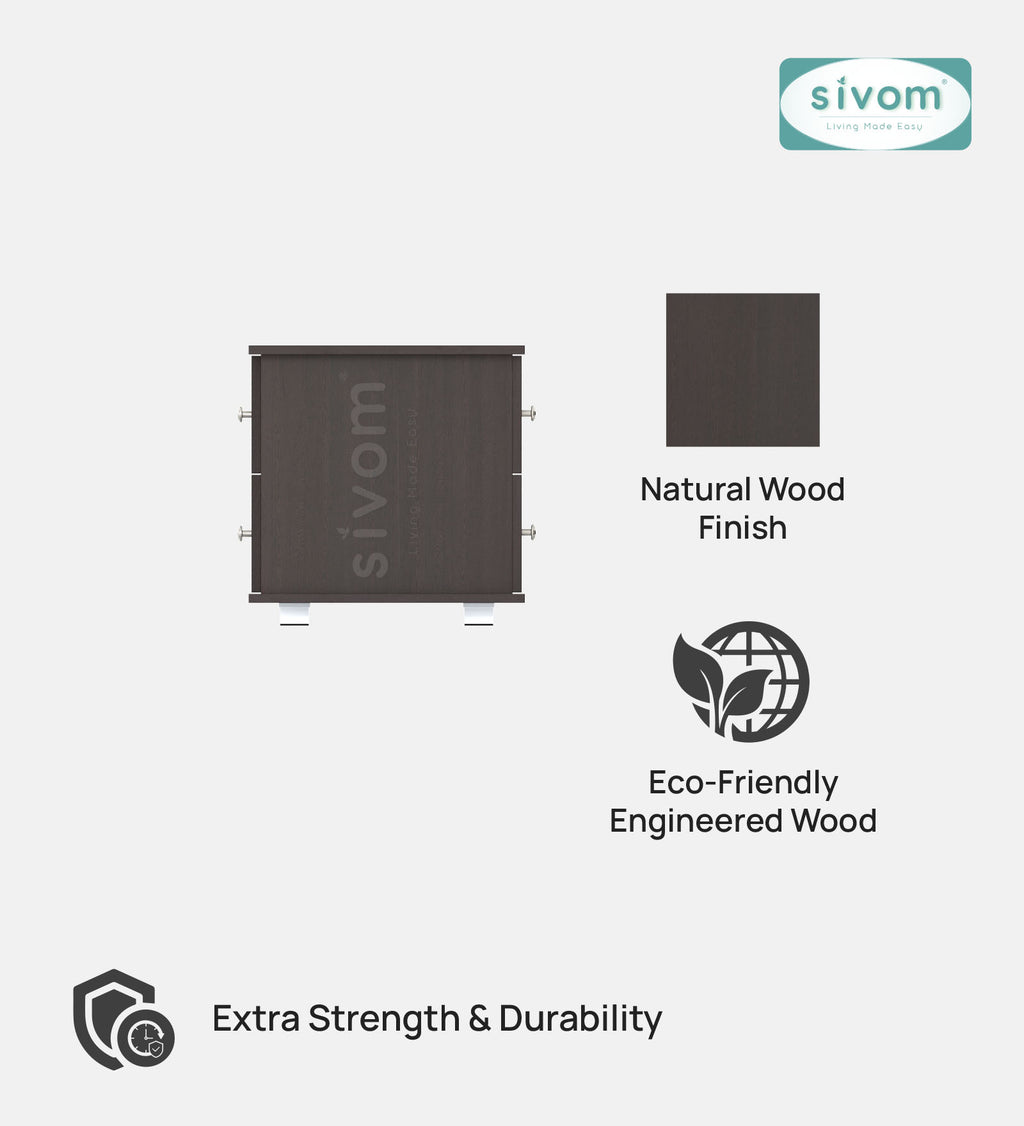 SIVOM Scarf Multipurpose Centre Table / Engineered Wood Coffee Table for Modern Homes | Elegant Design & Premium Finish