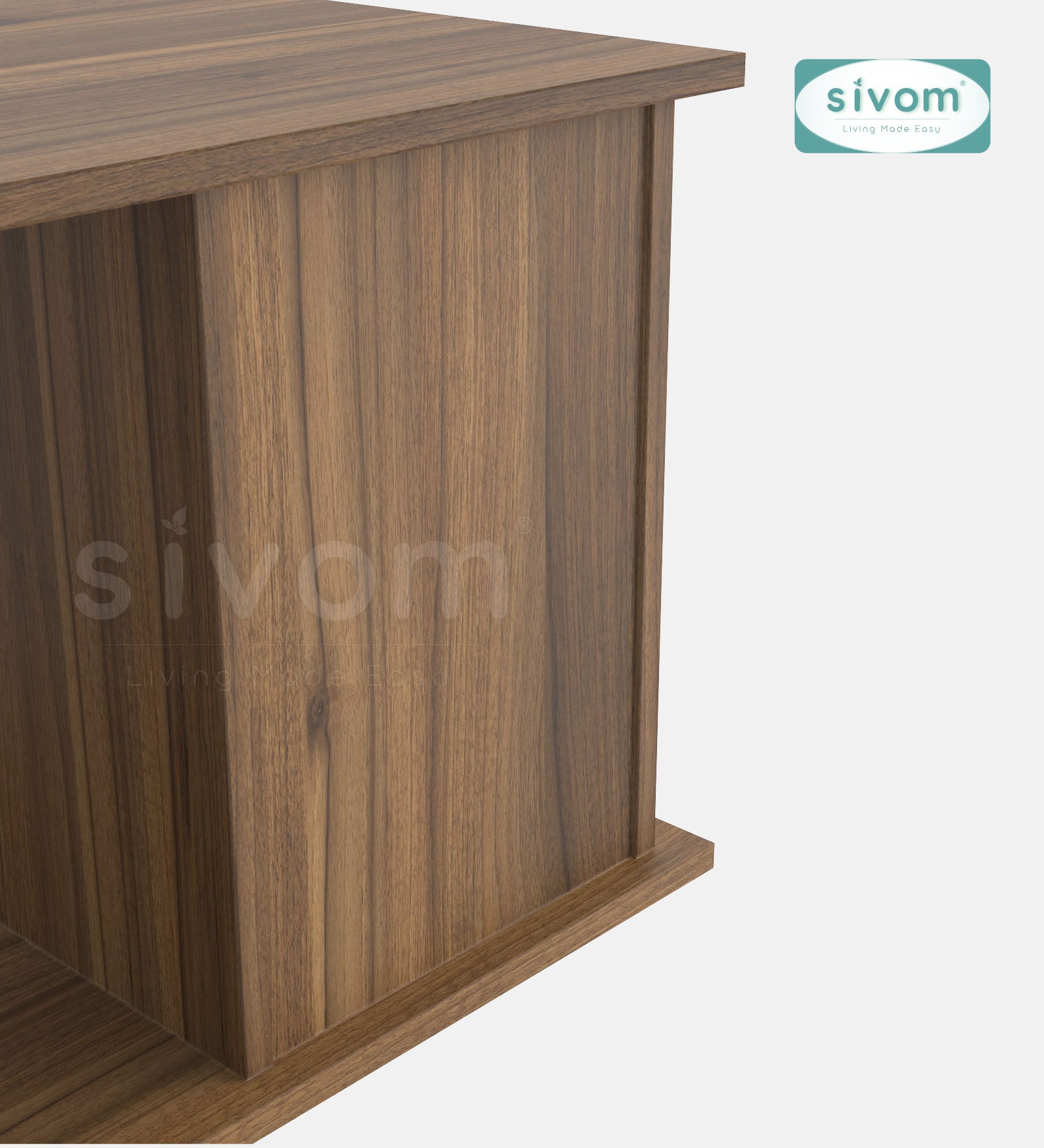 SIVOM Scarf Multipurpose Centre Table / Engineered Wood Coffee Table for Modern Homes | Elegant Design & Premium Finish