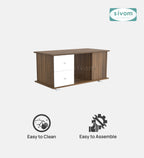 SIVOM Scarf Multipurpose Centre Table / Engineered Wood Coffee Table for Modern Homes | Elegant Design & Premium Finish