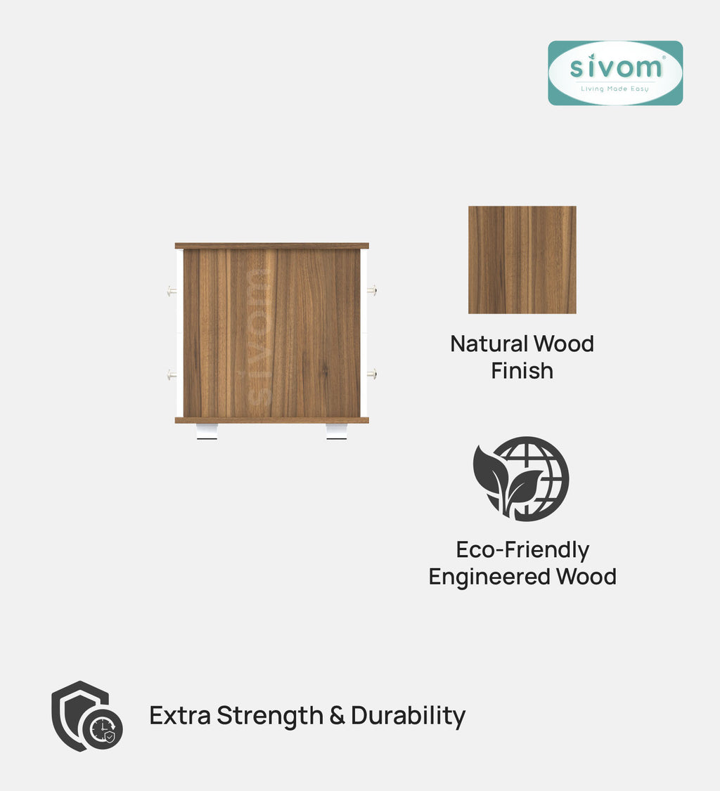 SIVOM Scarf Multipurpose Centre Table / Engineered Wood Coffee Table for Modern Homes | Elegant Design & Premium Finish