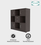 Sivom SIVOM Settle Multipurpose Storage Unit/ Engineered Wood Free Standing Cabinet for Modern Homes | Elegant Design & Premium Finish