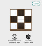 Sivom SIVOM Settle Multipurpose Storage Unit/ Engineered Wood Free Standing Cabinet for Modern Homes | Elegant Design & Premium Finish