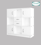 Sivom SIVOM Settle Multipurpose Storage Unit/ Engineered Wood Free Standing Cabinet for Modern Homes | Elegant Design & Premium Finish