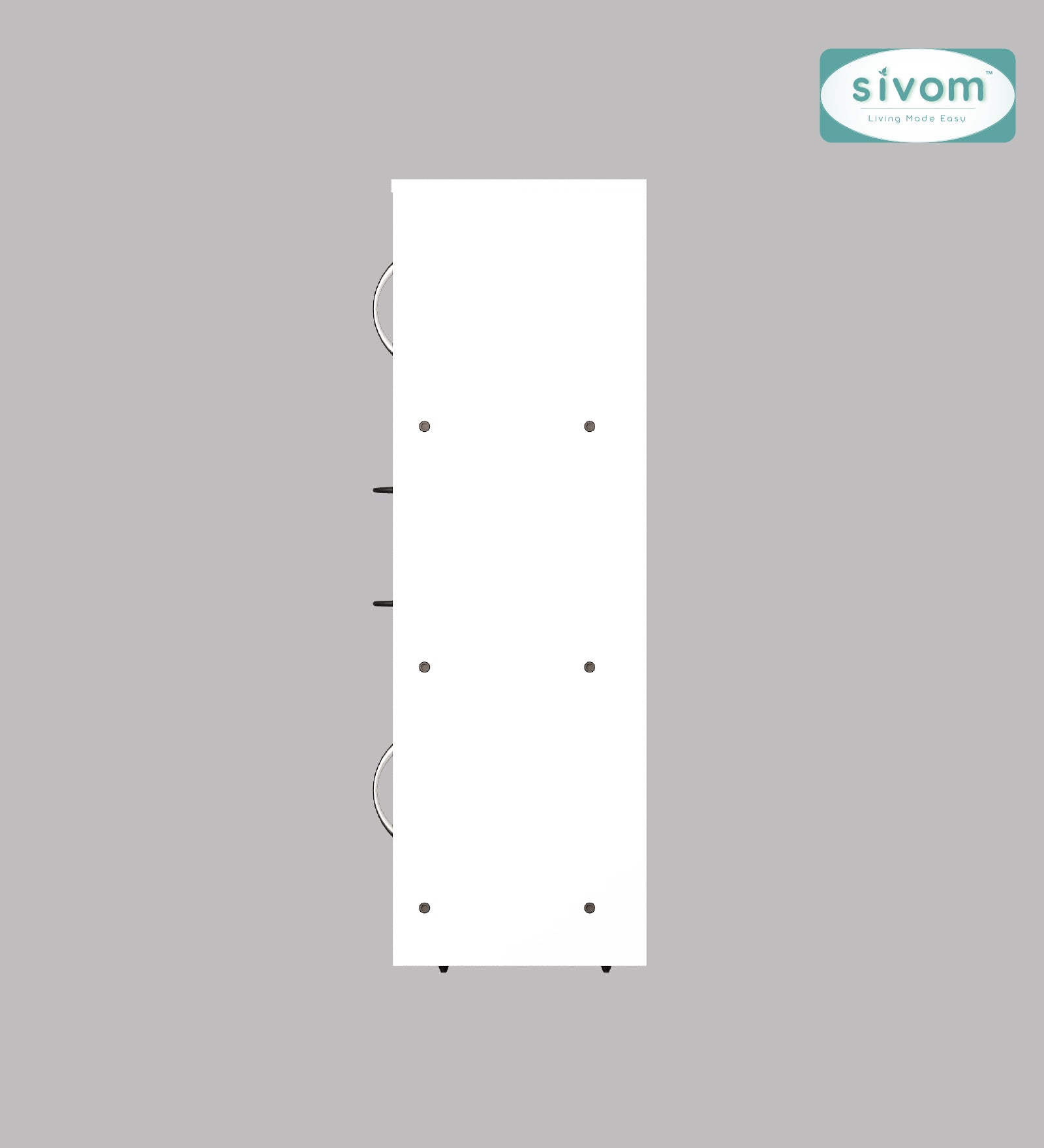 Sivom SIVOM Settle Multipurpose Storage Unit/ Engineered Wood Free Standing Cabinet for Modern Homes | Elegant Design & Premium Finish