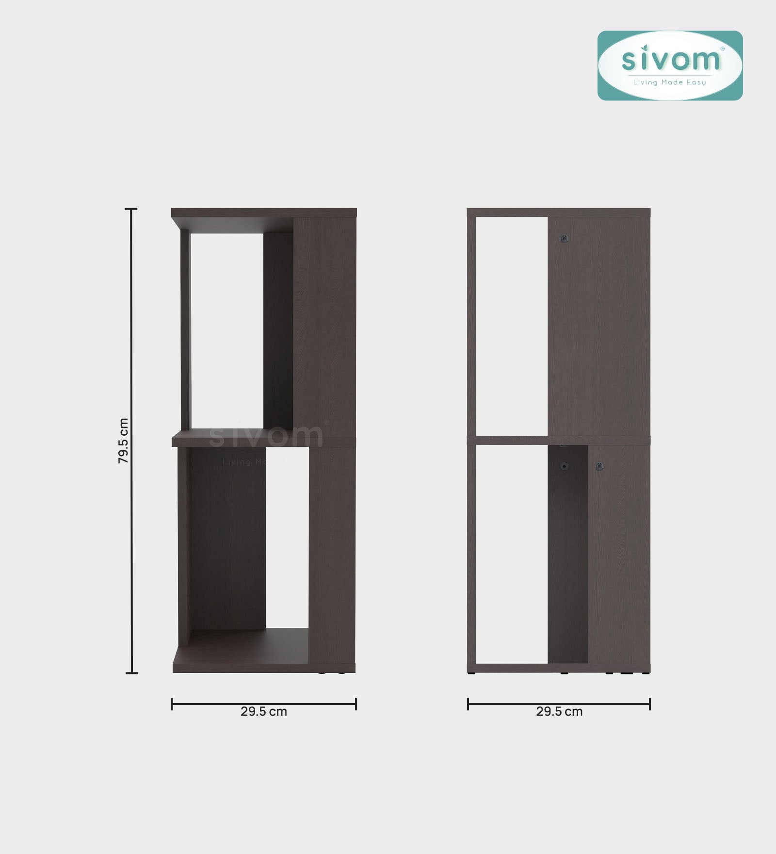 Sivom SIVOM Sleek Multipurpose Storage Unit/ Engineered Wood Side Table for Modern Homes | Elegant Design & Premium Finish