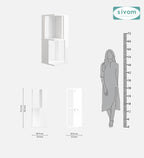 Sivom SIVOM Sleek Multipurpose Storage Unit/ Engineered Wood Side Table for Modern Homes | Elegant Design & Premium Finish