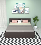 Sivom SIVOM Sleepy Bed without Storage Engineered Wood King Bed Engineered Wood King Bed (Delivery Condition - Knock Down)