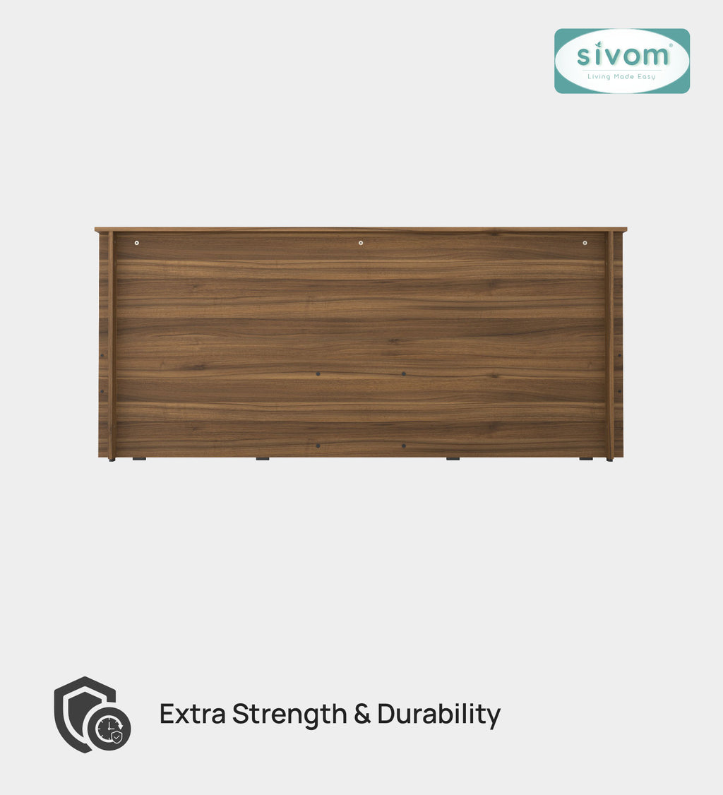 Sivom furniture SIVOM Sleepy Bed with Storage Engineered Wood King Bed Engineered Wood King Bed (Delivery Condition - Knock Down)