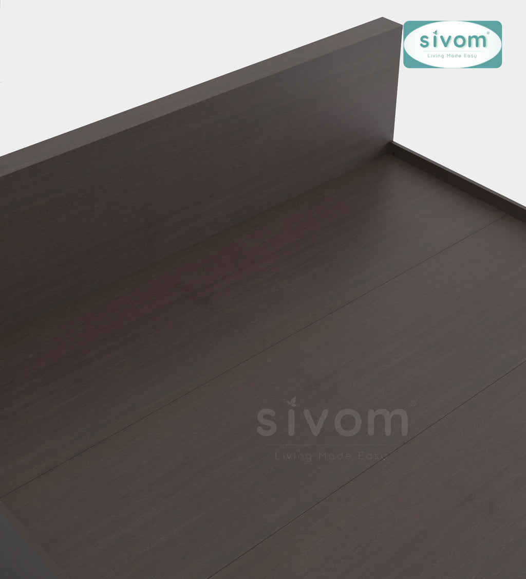 Sivom furniture SIVOM Sleepy Bed with Storage Engineered Wood King Bed Engineered Wood King Bed (Delivery Condition - Knock Down)