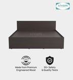 Sivom furniture SIVOM Sleepy Bed with Storage Engineered Wood King Bed Engineered Wood King Bed (Delivery Condition - Knock Down)