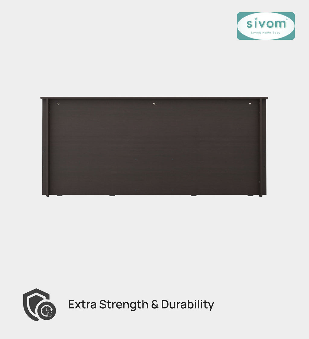 Sivom furniture SIVOM Sleepy Bed with Storage Engineered Wood King Bed Engineered Wood King Bed (Delivery Condition - Knock Down)