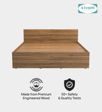 Sivom SIVOM Sleepy Bed without Storage Engineered Wood King Bed Engineered Wood King Bed (Delivery Condition - Knock Down)