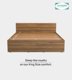 Sivom SIVOM Sleepy Bed without Storage Engineered Wood King Bed Engineered Wood King Bed (Delivery Condition - Knock Down)