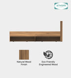 Sivom SIVOM Sleepy Bed without Storage Engineered Wood King Bed Engineered Wood King Bed (Delivery Condition - Knock Down)