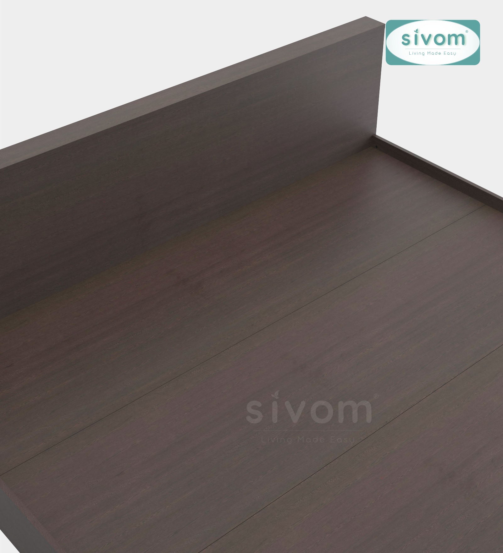 Sivom SIVOM Sleepy Bed without Storage Engineered Wood King Bed Engineered Wood King Bed (Delivery Condition - Knock Down)