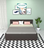 Sivom SIVOM Sleepy Bed without Storage Engineered Wood King Bed Engineered Wood King Bed (Delivery Condition - Knock Down)