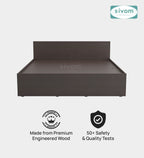 Sivom SIVOM Sleepy Bed without Storage Engineered Wood King Bed Engineered Wood King Bed (Delivery Condition - Knock Down)