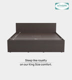 Sivom SIVOM Sleepy Bed without Storage Engineered Wood King Bed Engineered Wood King Bed (Delivery Condition - Knock Down)