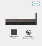 Sivom SIVOM Sleepy Bed without Storage Engineered Wood King Bed Engineered Wood King Bed (Delivery Condition - Knock Down)