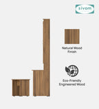 Sivom SIVOM Slumber Dressing Table with Stool Engineered Wood Dressing Table for Modern Homes | Elegant Design & Premium Finish