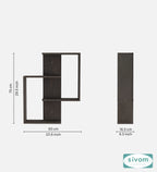 Sivom SIVOM ALEN Multipurpose Modular Wall Racks/Shelves/Organiser/Décor Particle Board Wall Shelf (Number of Shelves - 4, ) for Modern Homes | Elegant Design & Premium Finish