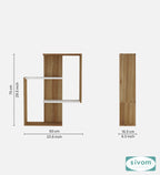 Sivom SIVOM ALEN Multipurpose Modular Wall Racks/Shelves/Organiser/Décor Particle Board Wall Shelf (Number of Shelves - 4, ) for Modern Homes | Elegant Design & Premium Finish